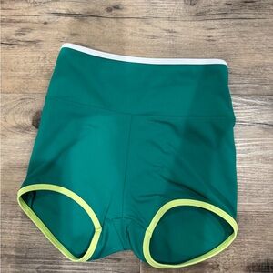 Five dancewear green dance shorts XS